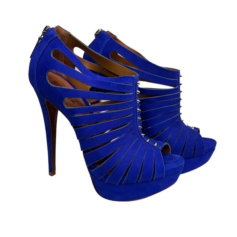 Schultz Royal Blue Suede Shoes. Size: 8 #29 - Picture 2 of 8